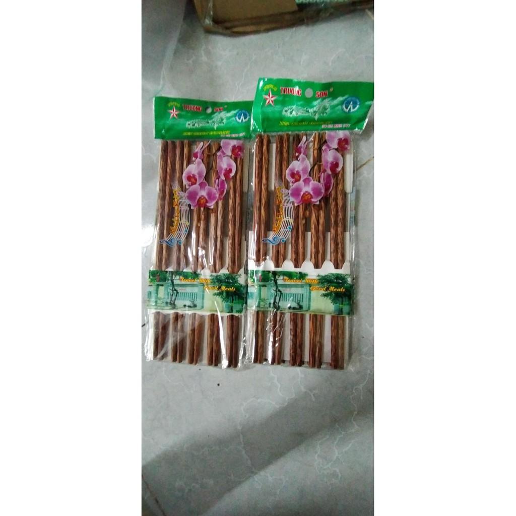 Combo 10 đôi Đũa dừa loại 1 Trường Sơn