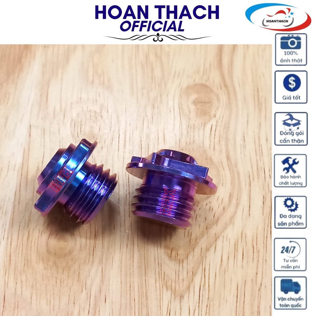 Ốc Titan Gr5 Nắp Nhớt Xanh Tím Dùng cho nhiều dòng xe HOANTHACH SP007802 ( giá 1 con)