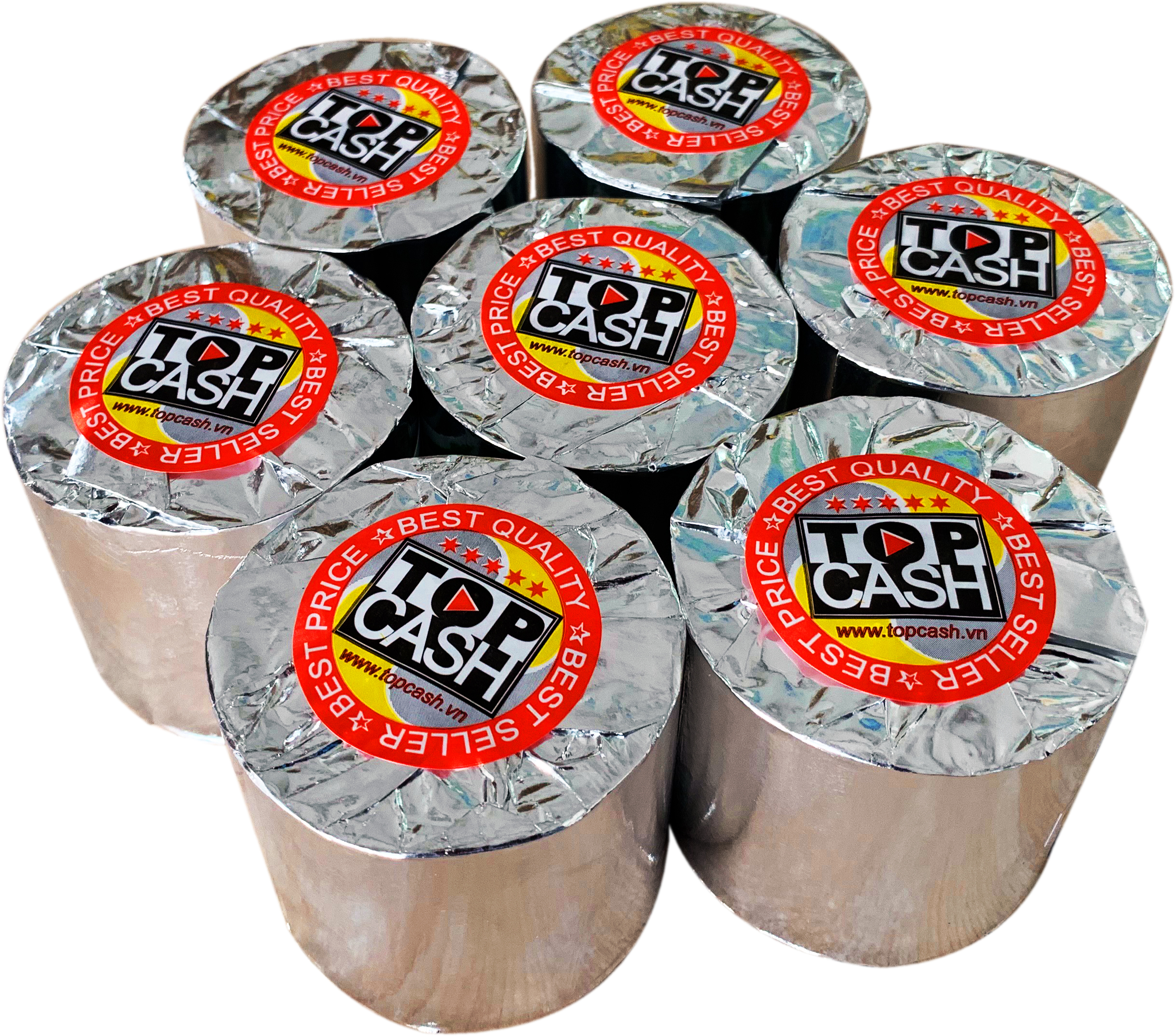 10 cuộn giấy in nhiệt, in bill, in hóa đơn TOPCASH K80mm phi 65mm dùng cho máy in nhiệt in hóa đơn, máy tính tiền. Hàng chính hãng