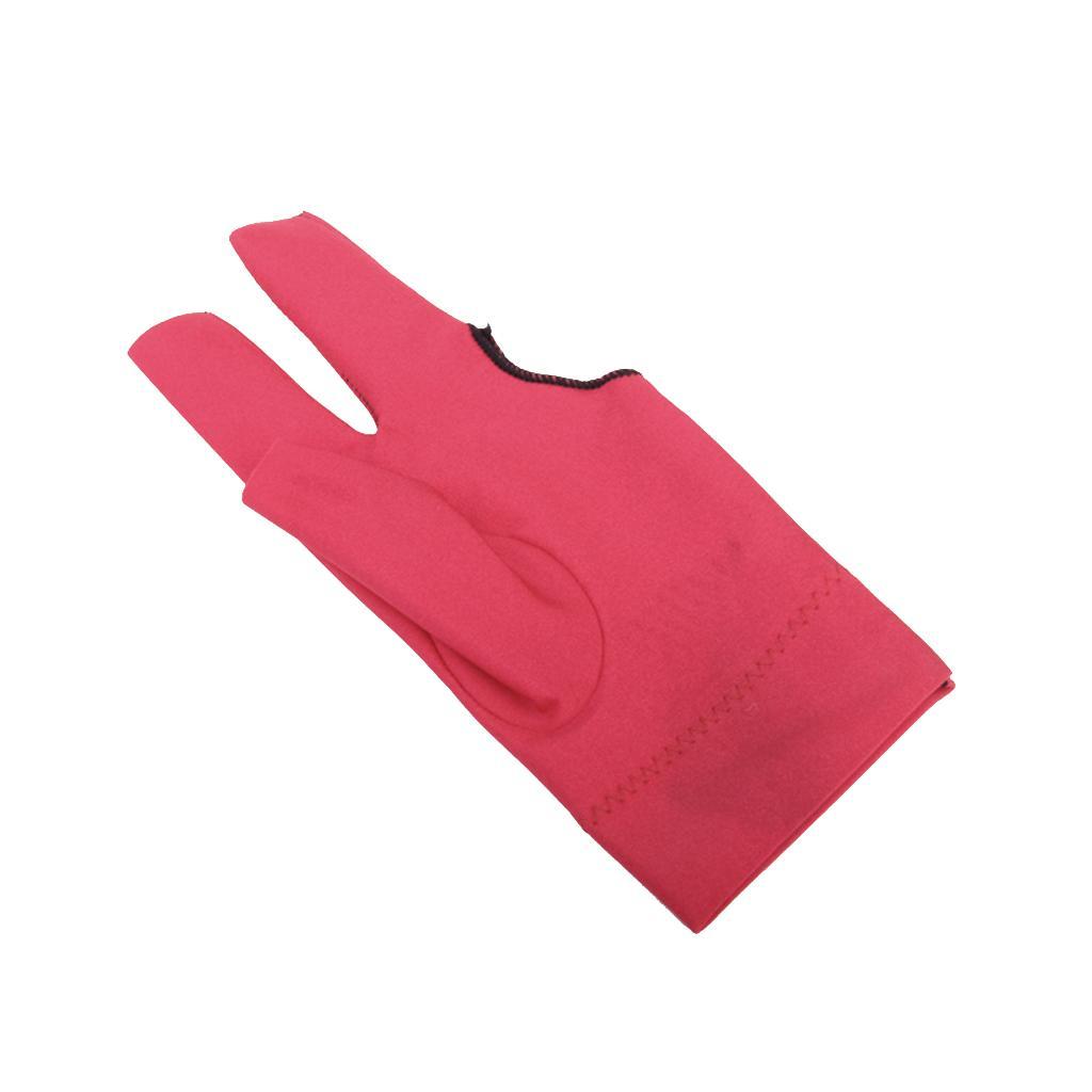3Pcs Snooker Billiard Cue Gloves Pool Left Hand Open Three Finger Glove