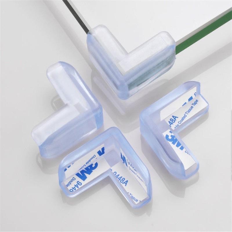 Set 4 Miếng Silicon Bịt Góc Bàn Bảo Vệ An Toàn Cho Bé, Góc Bàn Silicon Nhiều Kiểu Dáng Lựa Chọn, Tiện Dụng Trong Gia Đình. TakyHome 5500