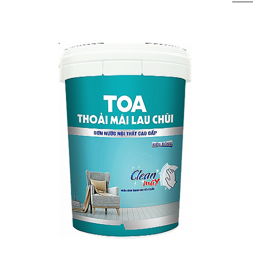 SƠN PHỦ NỘI THẤT CAO CẤP TOA THOẢI MÁI LAU CHÙI BÓNG MỜ 1 LÍT, 5 LÍT, 18 LÍT