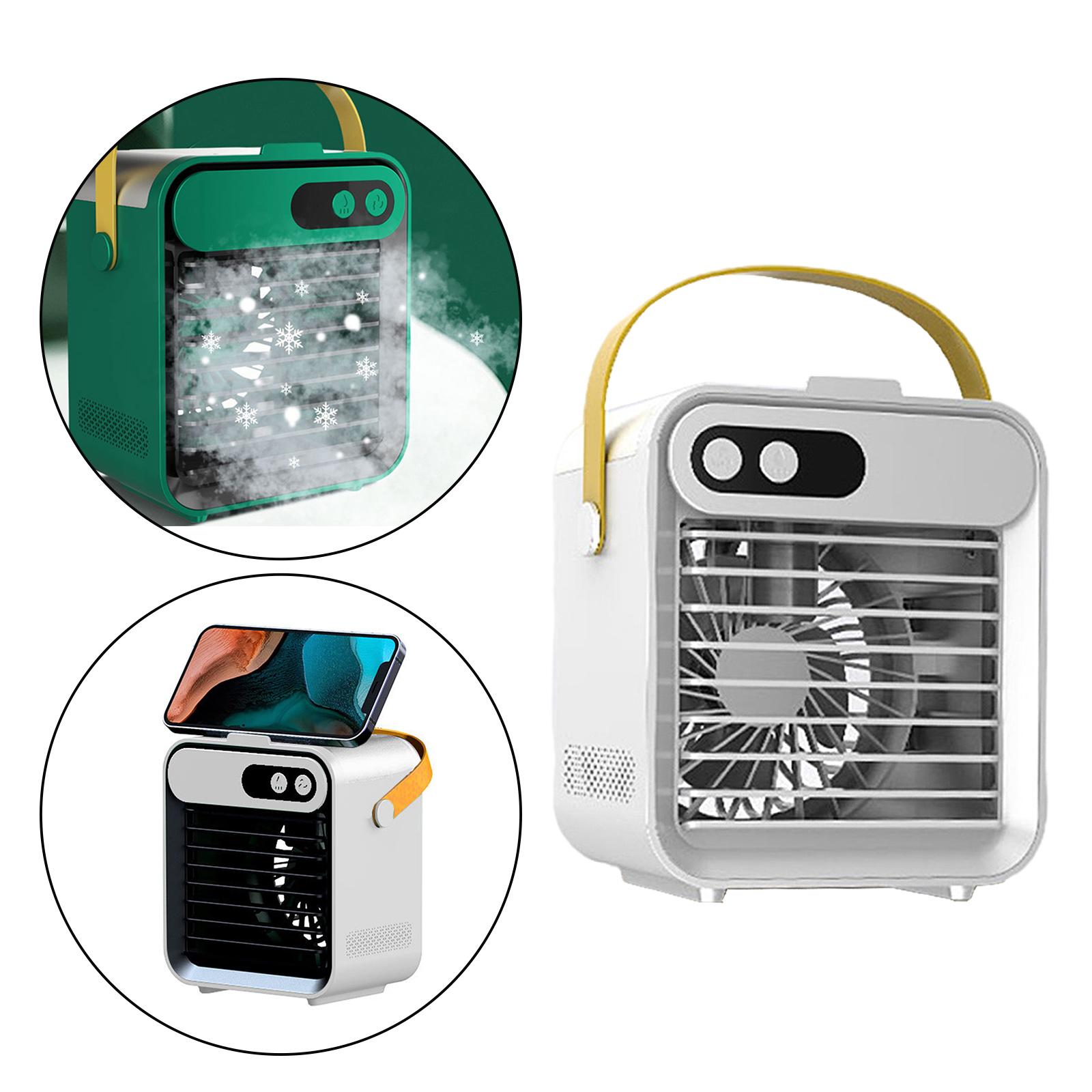 USB Air Conditioner Fan Air Cooler 3 Fan Speed Humidifier Purifier