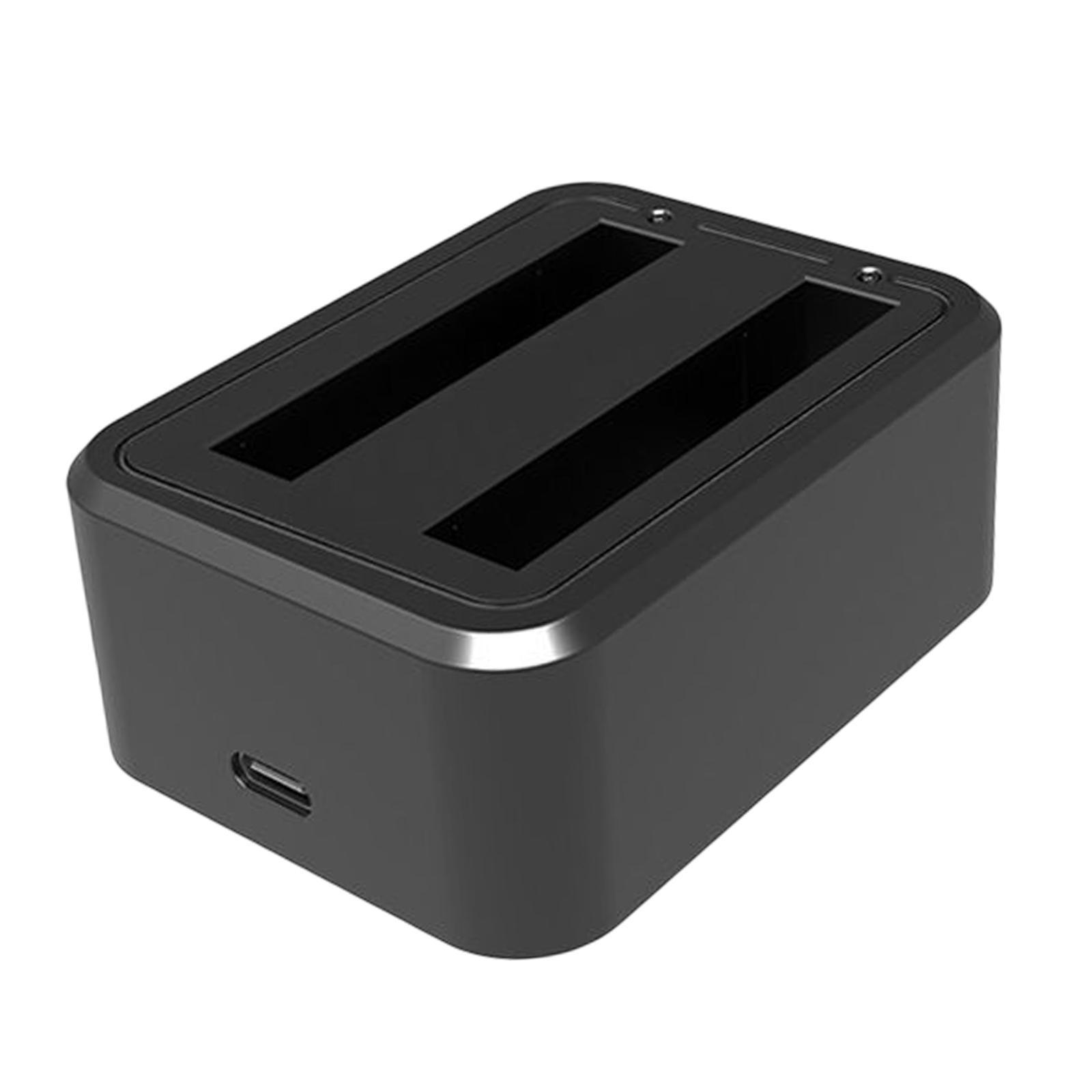 Travel Dual Battery Charger Professional Type-C for  Action Camera