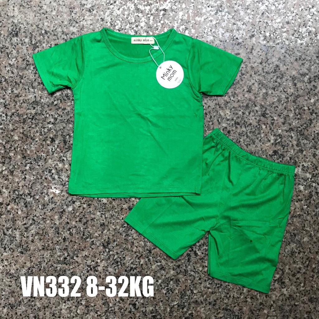 Bộ Minky Mom Cộc Tay, Ngắn Tay. Bộ Mimky Mom siêu mềm mịn mát cho bé trai bé gái, Size Từ 80-150(8-32KG)