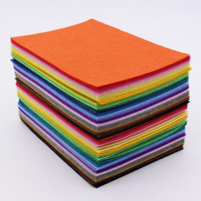 Set 20 miếng vải dạ nỉ nhiều màu làm đồ Handmade, nguyên liệu làm đồ treo nôi, nguyên liệu làm sách vải cho bé
