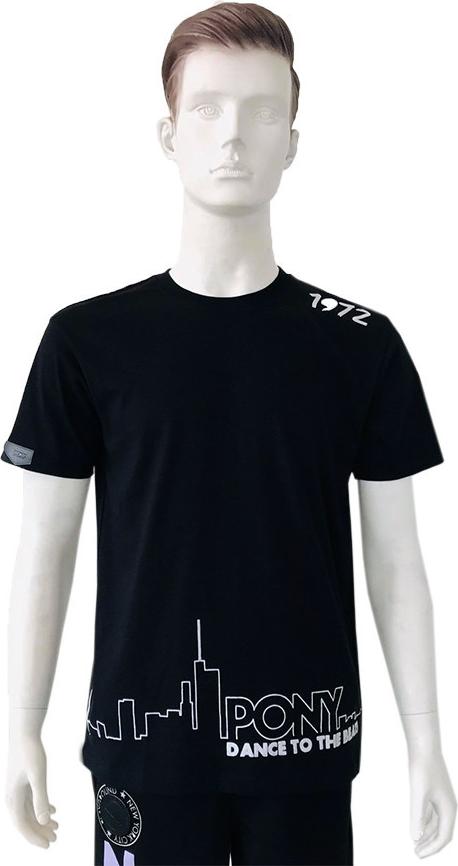 ÁO MENS S/S PRINTED TEE PONY (Đen, Xám)