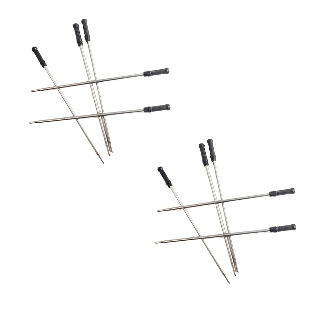 Gói 20 Chiếc Ngòi Kim Loại Bút Bi Ký Bút Nạp Lại Màu Đen Hoặc Xanh Màu Sắc