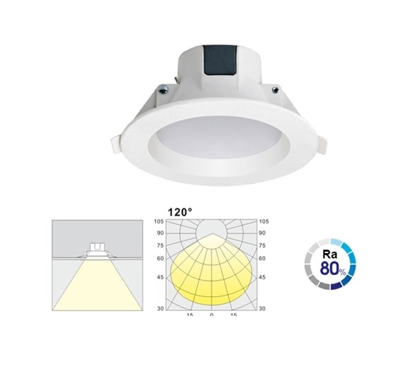 ĐÈN LED ÂM TRẦN 7W 3 MÀU SMART DOWNLIGHT - dl-ks-tdst-7-dm