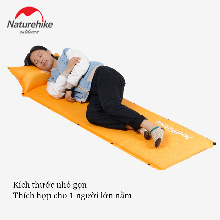 Đệm nệm ngủ trưa văn phòng, Đệm nệm hơi ô tô du lịch phượt gấp gọn NatureHike hàng chính hãng Đệm nệm hơi cao cấp