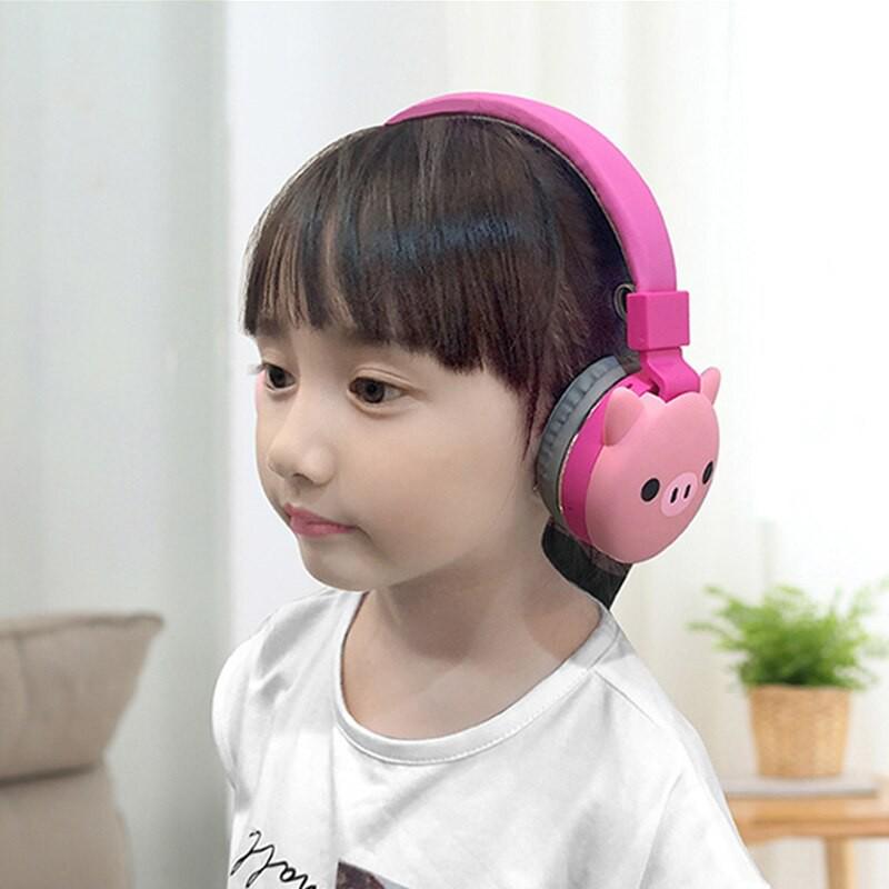 Tai Nghe Bluetooth Không Dây Hình Mèo Hồng Dễ Thương