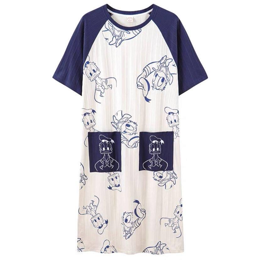 Váy Cotton Cổ Tròn