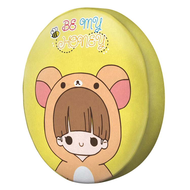 Gối tròn Cô bé gấu nâu - GOCP036