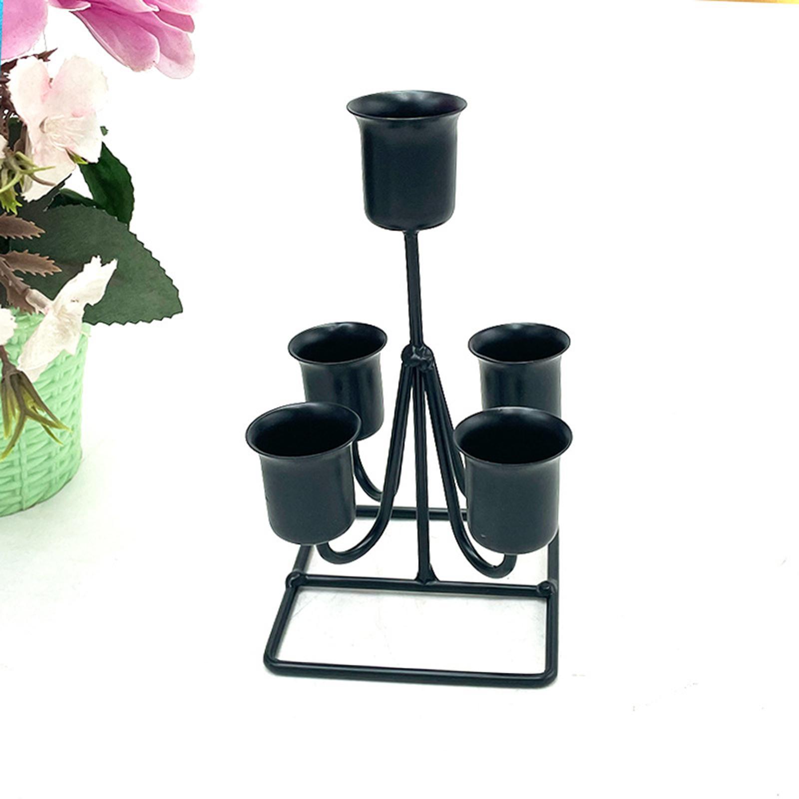 Candlestick for Taper Candles, Metal Candle Holder Romantic Candelabra Stand for Wedding, Birthday, Dinner Decorative
