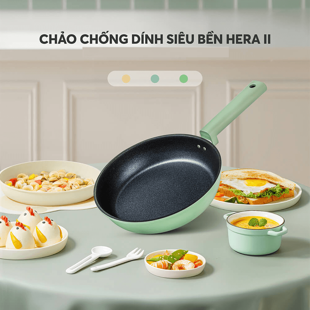 Chảo Chống Dính Siêu Bền Elmich Hera II EL-5941 Nhiều Size, Hàng Chính Hãng, Dùng Mọi Bếp - JoyMall
