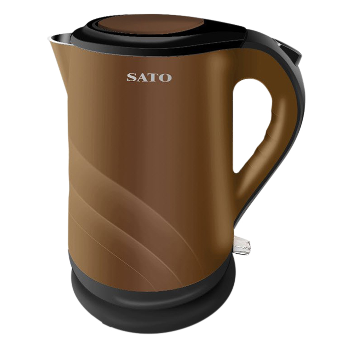 Ấm Đun Siêu Tốc SATO VN-ST-1806-ONL (1.8 Lít) - Nâu - Hàng Chính Hãng