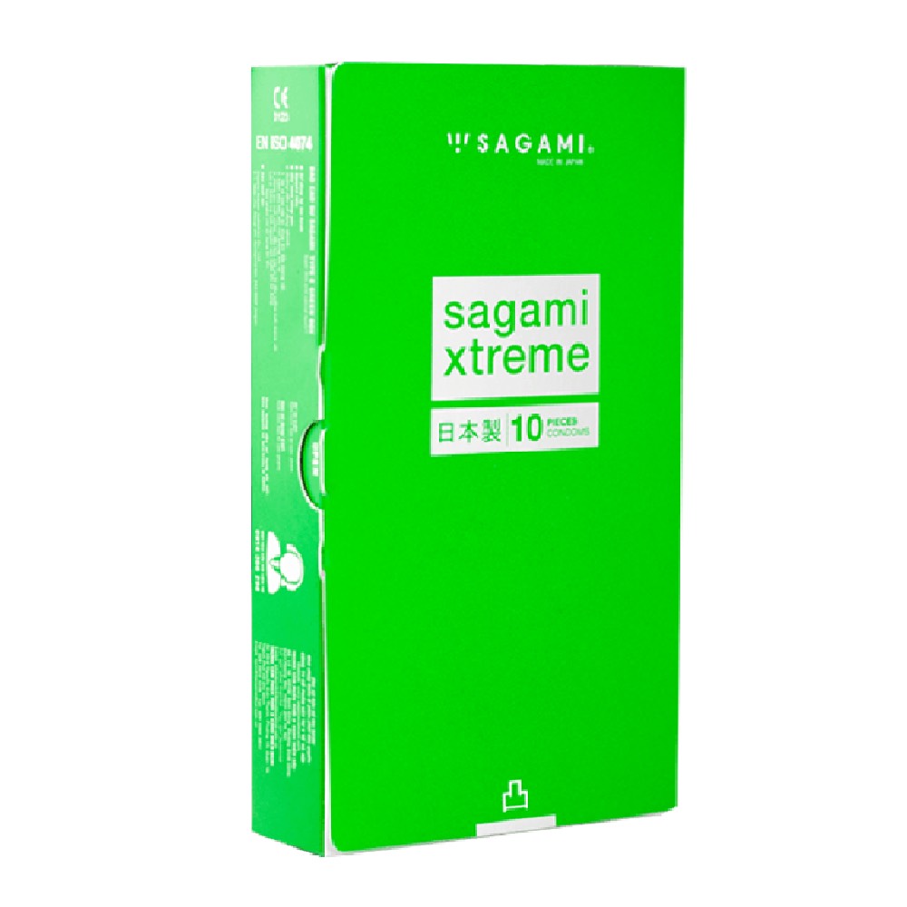 Bao cao su Sagami Green gân gai hộp 10 bao nhập khẩu Nhật Bản