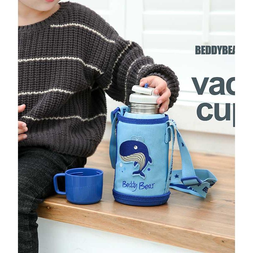 Bình giữ nhiệt cho Bé Trai hoặc Gái / Chính hãng 100% BEDDYBEAR/ BEDDY BEAR/ họa tiết Cá Voi / phù hợp Bé từ 2 tuổi trở