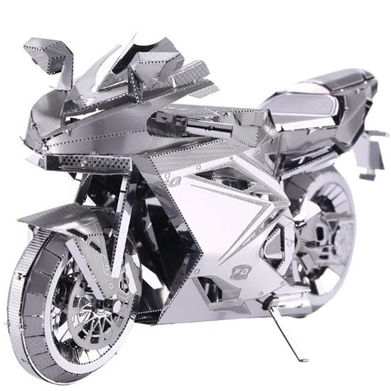 Mô hình lắp ghép 3d kim loại xe máy Motor BMW S1000