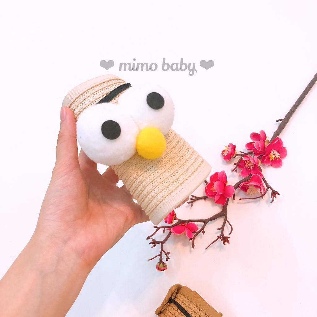 Mũ cói nửa đầu hình mắt chim cho bé (1-3y) Mimo MH07