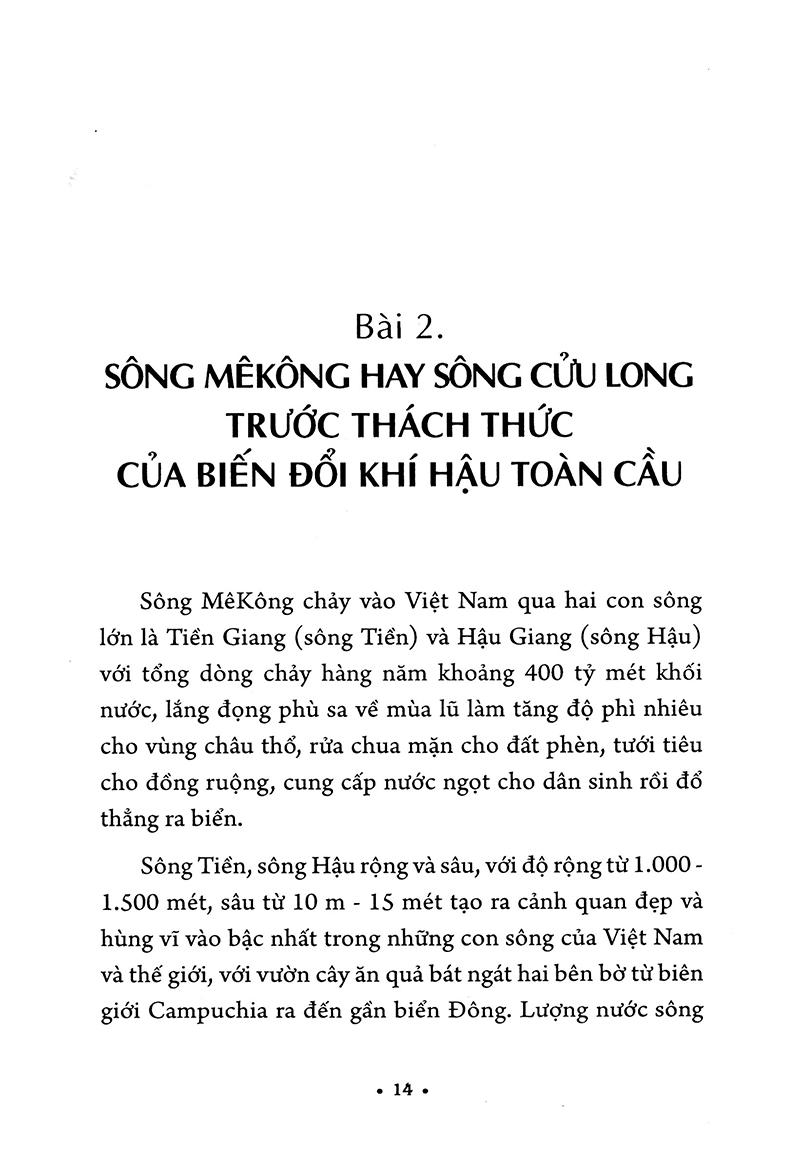 Sách Sông Mê Kông Hay Sông Cửu Long Với Biến Đổi Khí Hậu Toàn Cầu