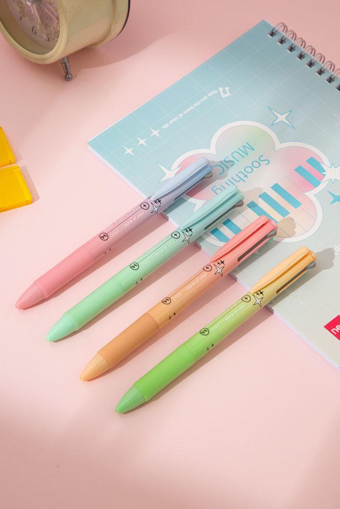 Bút Bi 4 Ngòi 4 Màu Pastel Deli 0.7 mm - Phiên Bản Sơn Tùng M-TP Giới Hạn - Deli Q183 - Mẫu 3