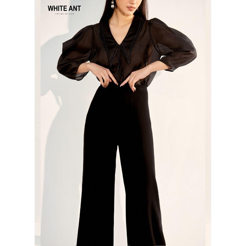 Quần Suông Công Sở Cạp Cao WHITE ANT MILCAH WIDE LEG TROUSERS Thiết Kế Ống Rộng Tôn Dáng 160200103