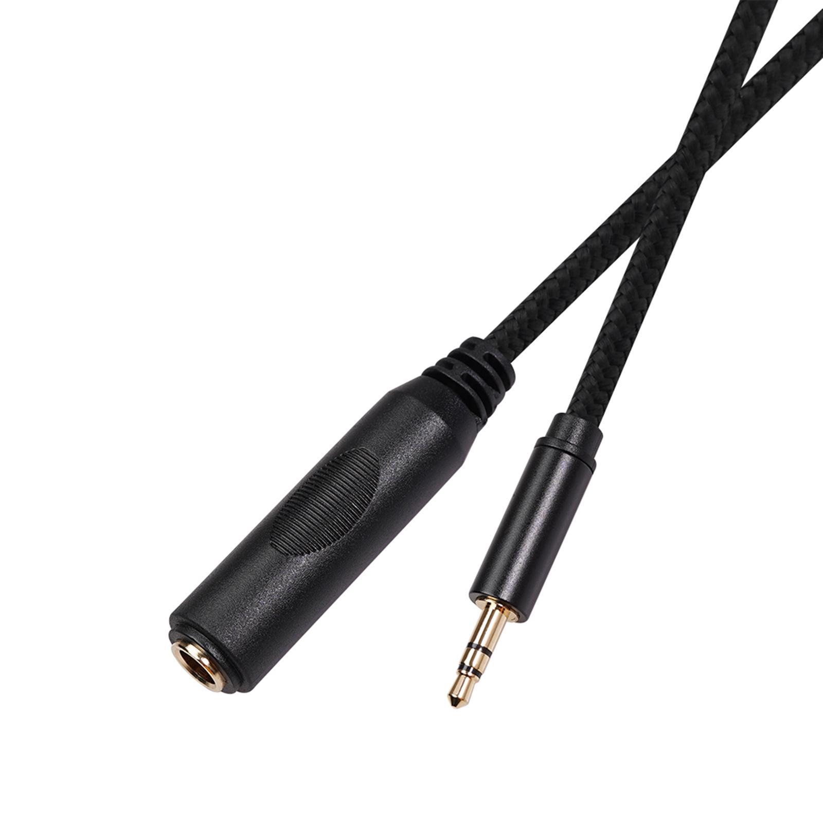 3.5mm Male to 6.35mm Female Stereo Audio Jack Pure Copper Adapter 0.3 meter