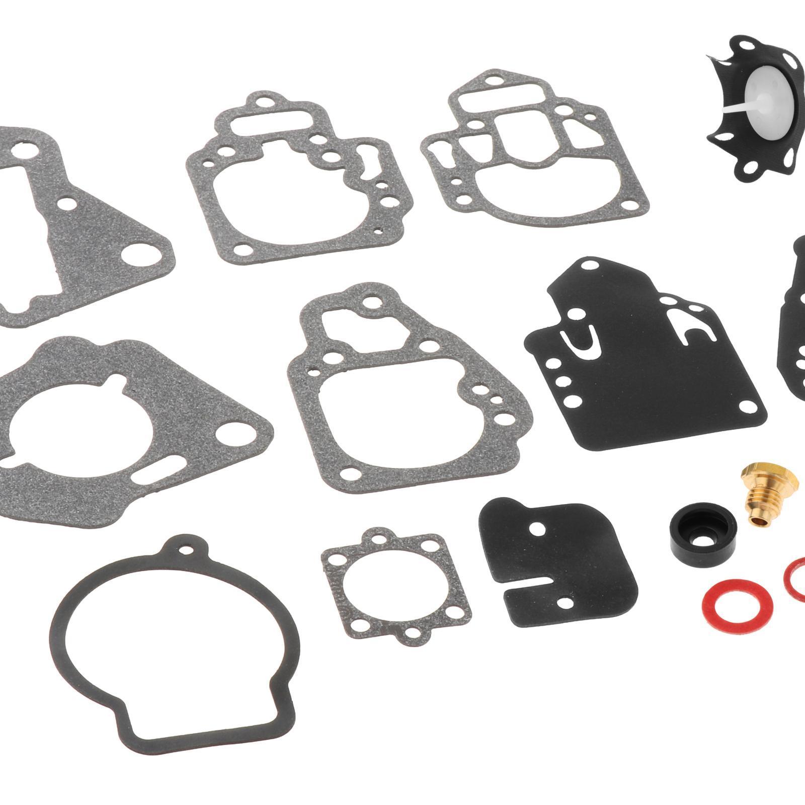 Carburetor Rebuild Kit, 1395-9761-1, Direct Replaces, Carburetor Gasket and Diaphragm Kit for Mercury many 15 18 20 25 HP Durable Premium