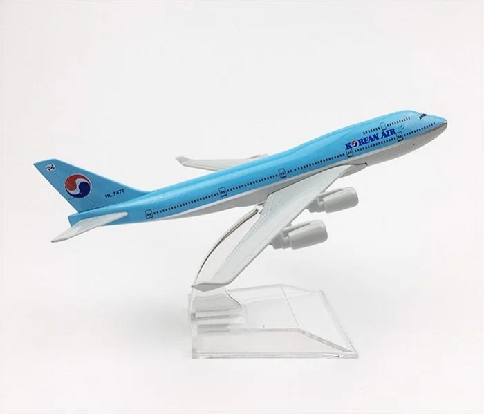 Mô hình máy bay B747 Korean Air 16cm