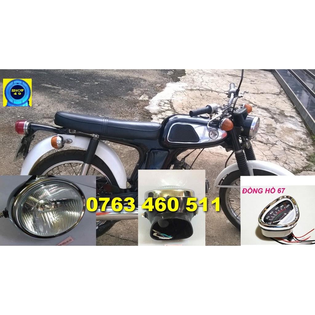 Combo3 xe 67 đèn xe , gáo đèn , đồng hồ xe