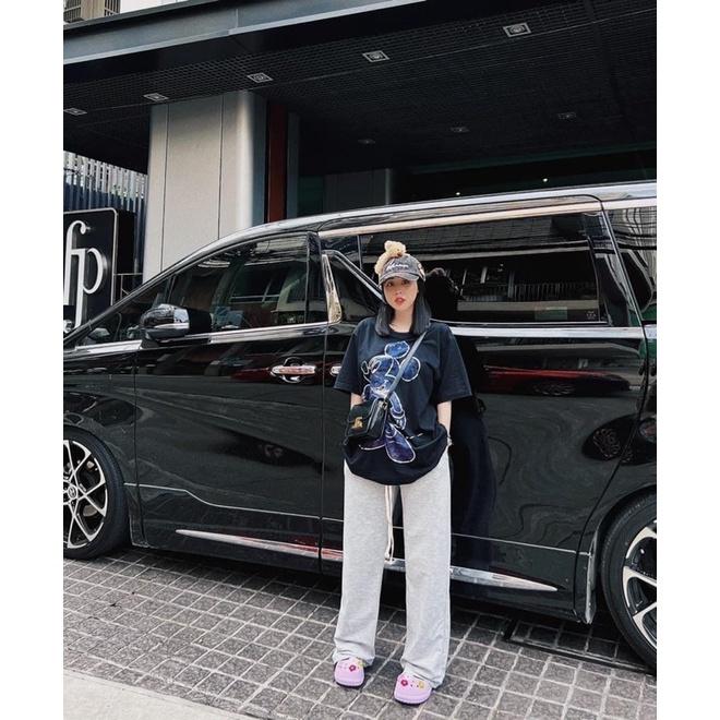 Áo phông nữ cao cấp cotton khô free size in hình mickey dành cho nam và nữ HEFS007
