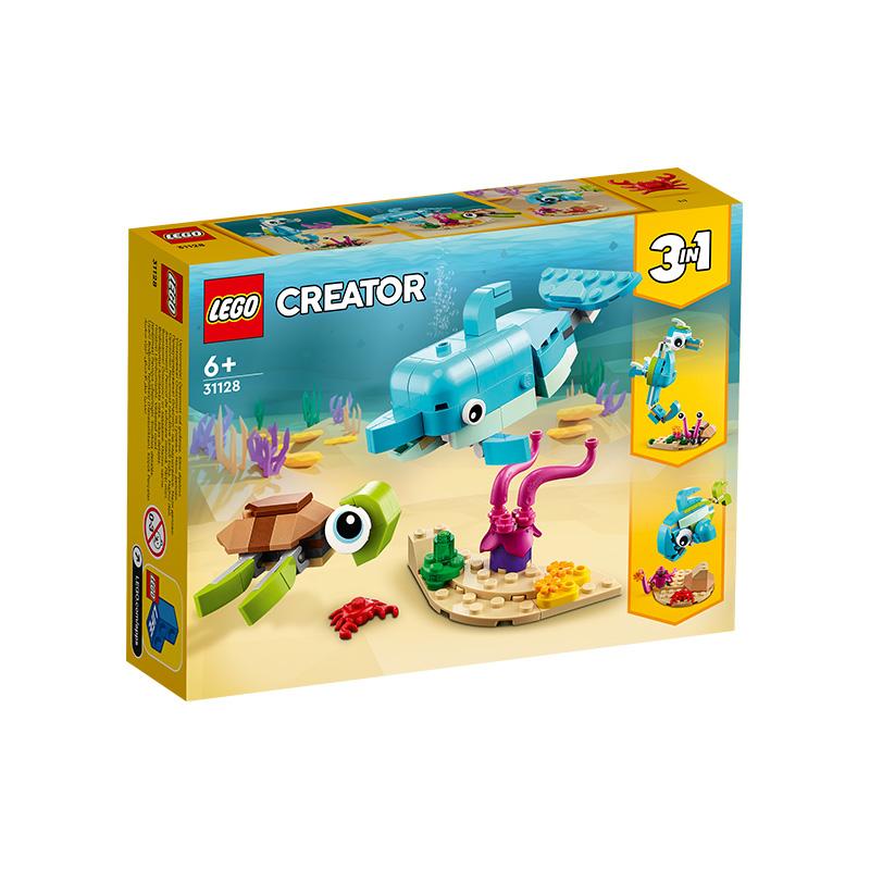 Đồ Chơi LEGO CREATOR Cá Heo Và Rùa 31128 (137 chi tiết)