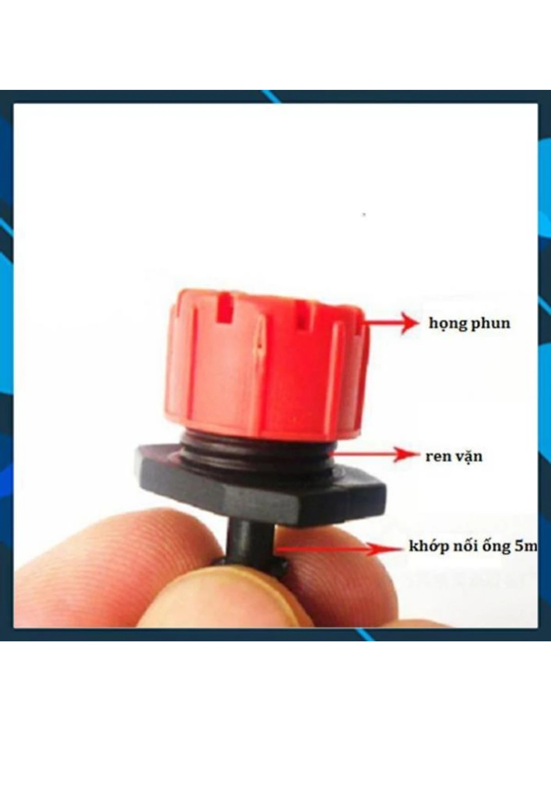 10 béc tưới cây nhỏ giọt 8 tia cho chậu cây, sân vườn