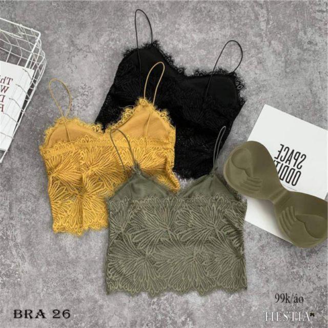 Áo bra mút nâng ngực dáng dài,bra ren,bra tập