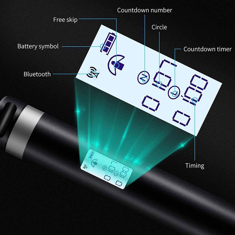 Thông Minh Nhảy Dây Ứng Dụng Bluetooth PVC Điện Tử Nhảy Tốc Độ Dây Chống Lại Bỏ Qua USB Sạc Di Động Thể Dục Thể Thao Chống Trơn Trượt tay Cầm