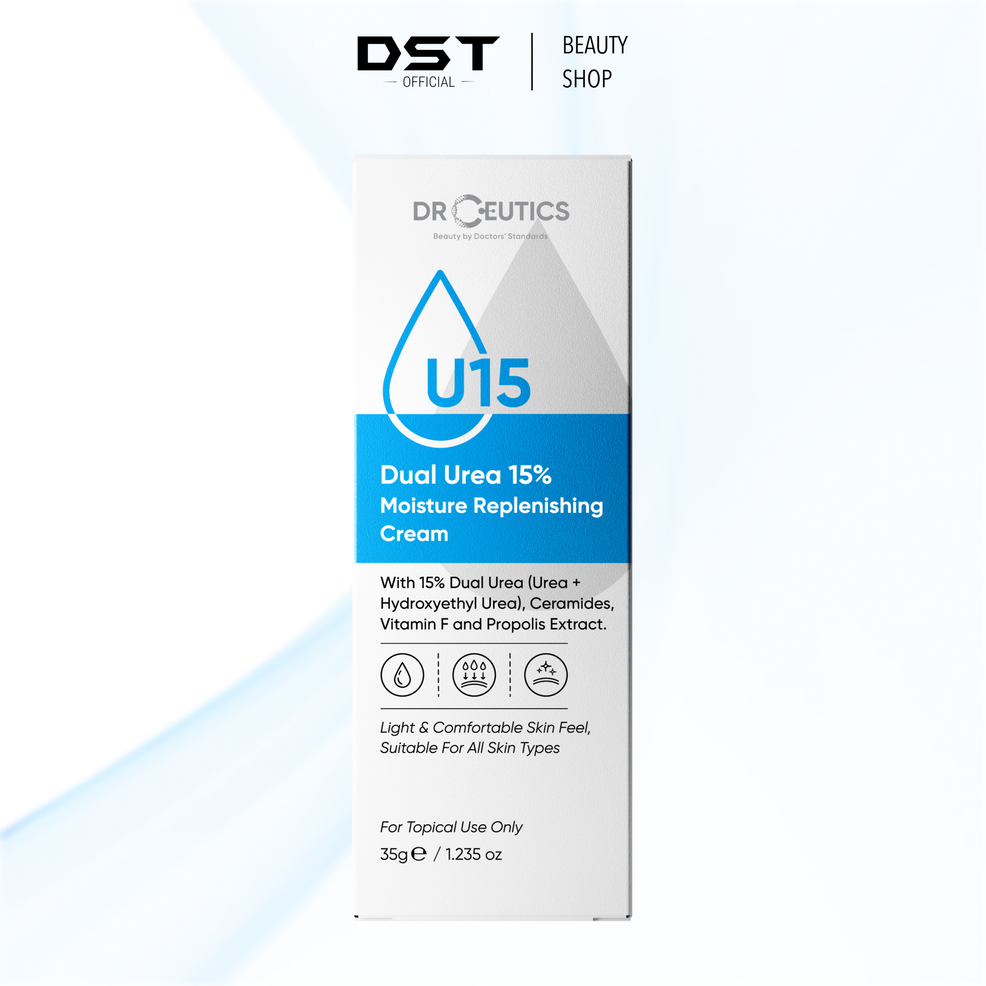 DRCEUTICS Kem Dưỡng Ẩm Và Phục Hồi Da Dual Urea 15% Moisture Replenishing Cream