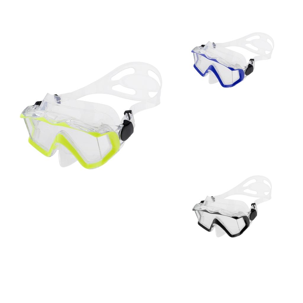 Snorkel Mask Snorkeling Scuba Dive Glasses Goggles Glasses for Adult Black/Blue/Yellow