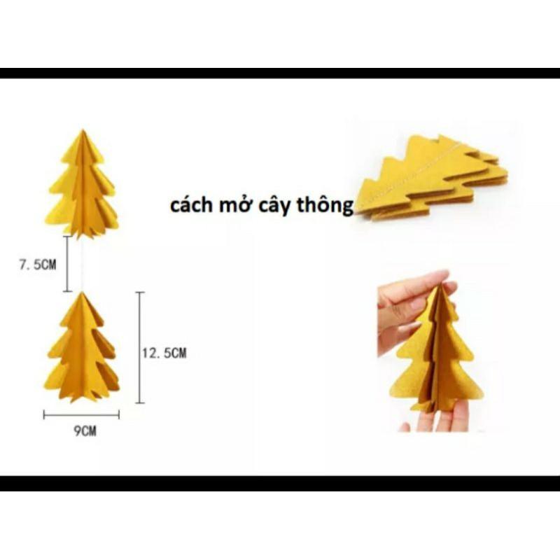 Dây trang trí cây thông 3d