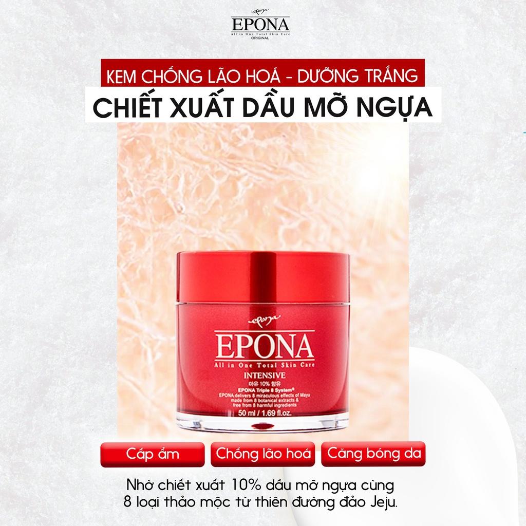 Kem Dưỡng Trắng Da, Chống Lão Hóa Mờ Thâm Nám, Mờ Nếp Nhăn, Phục Hồi Da Hư Tổn Epona 50ml