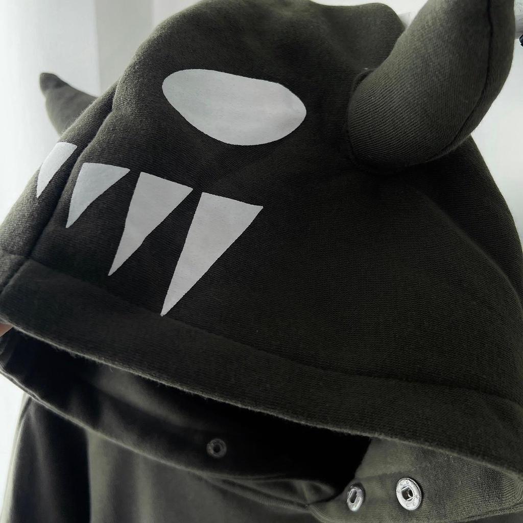 Áo Hoodie sừng trâu form rộng unisex