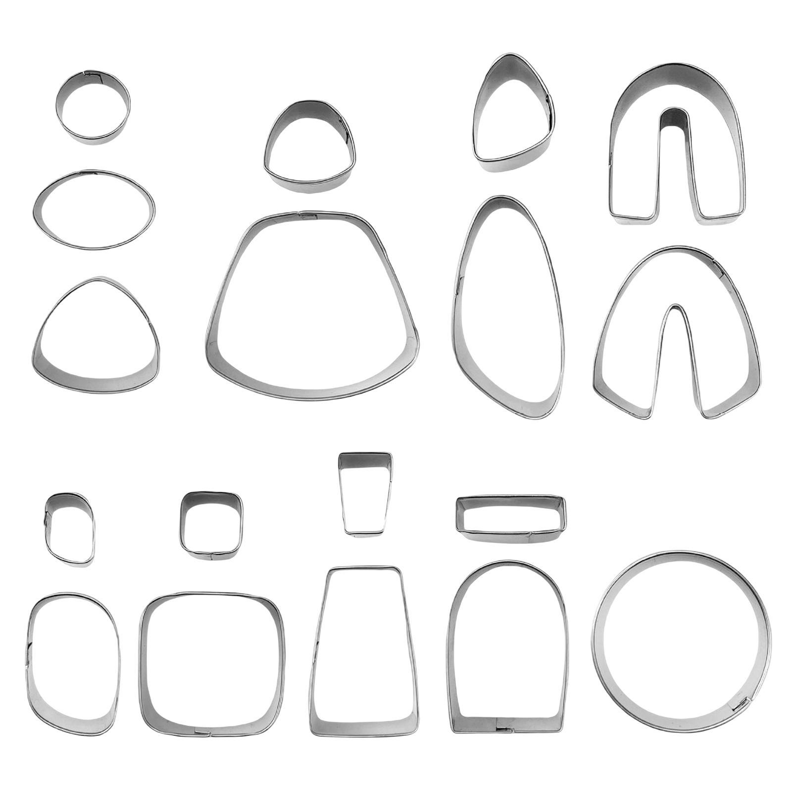 18 Pieces Polymer Clay Stainless Steel DIY Handmade for Earring