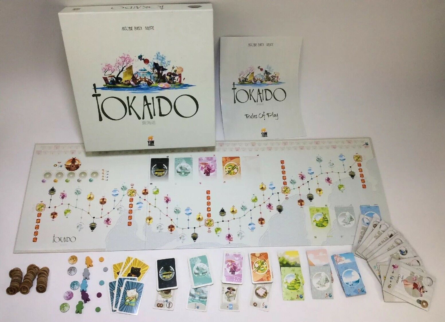 Trò Chơi Board Game TOKAIDO - Du Hí Nhật Bản  Hộp Cứng Chất Lượng Cao Song Ngữ Anh - Nhật