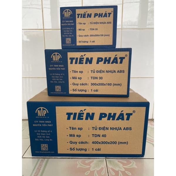 Tủ điện nhựa ABS ngoài trời – tủ điện lắp nổi Tiến Phát nhiều kích thước 400x300mm