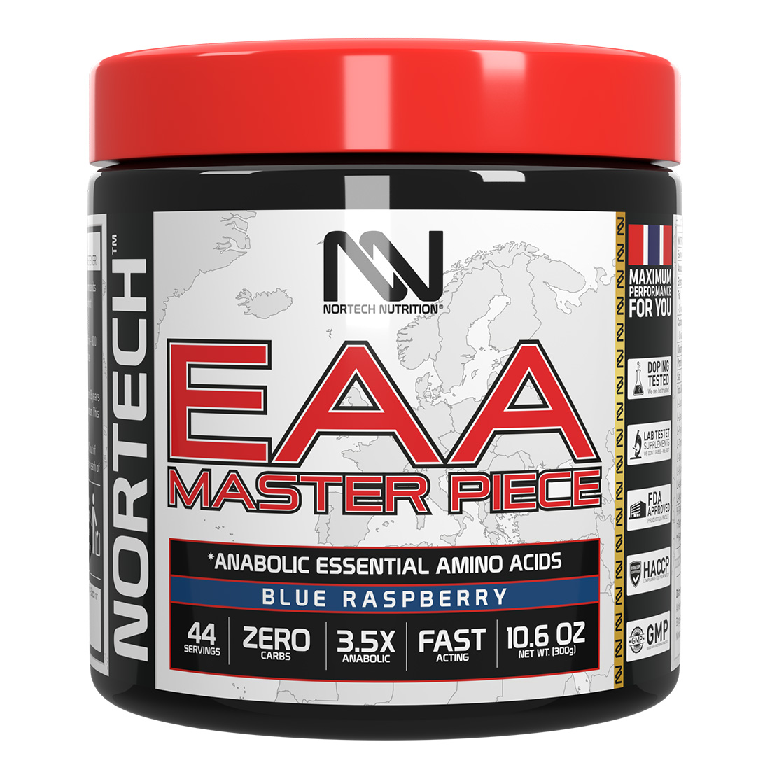 EAA Master Piece (300g), Hỗ Trợ Phục Hồi &amp; Phát Triển Cơ Bắp, 44 lần dùng | NortechNutrition