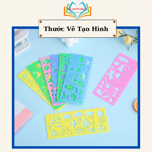 Thước kẻ nhiều hình - thước vẽ theo khuôn có sẵn