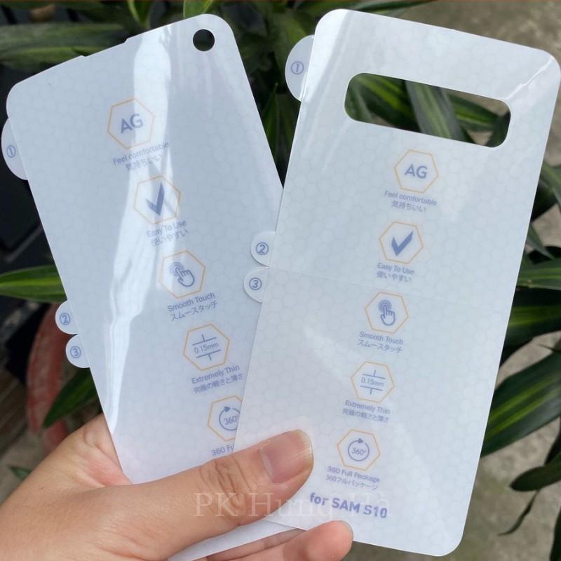 MIẾNG DÁN DẺO PPF TRONG,PPF CHỐNG VÂN TAY CHO SAMSUNG S8 S9 S8+ S9+ S10 S10+ S11 S10E S11PLUS