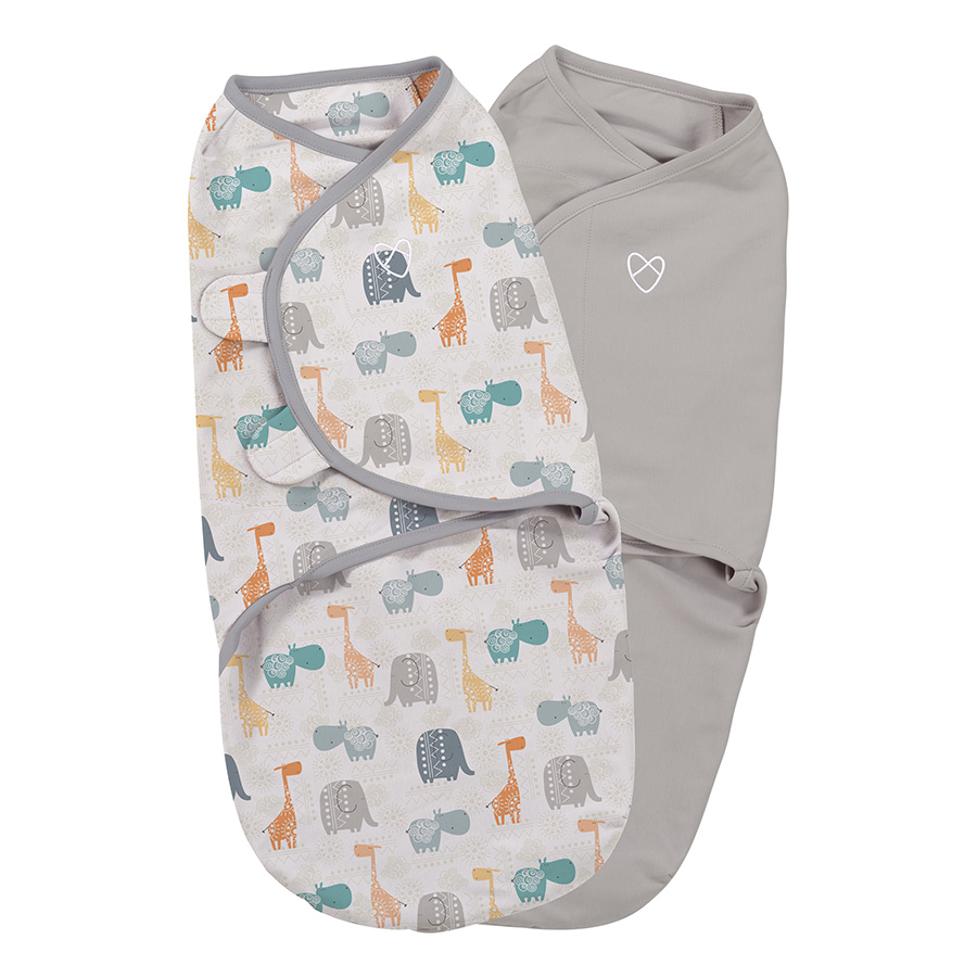 Bộ 2 Chăn Quấn Bohemian  Jungle Uni Summer Infant (Original Swaddle - Bohemian Jungle Uni- Small - 2Pk Bag)