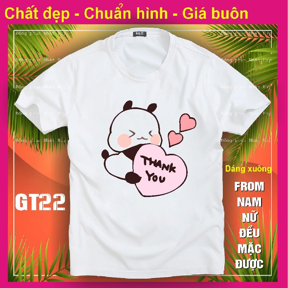 Áo thun gấu trúc đẹp GT22, chất đẹp, bao đổi trả,phông, panda dễ thương kute,icoi gấu trúc chipi