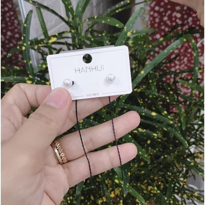 Khuyên tai ngọc cá tính